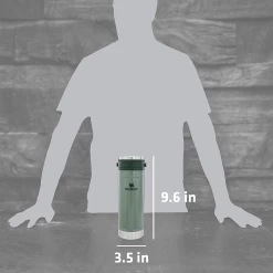 Stanley 16oz Classic Travel Press Hammertone Green -Online Camping Supplies 022 4