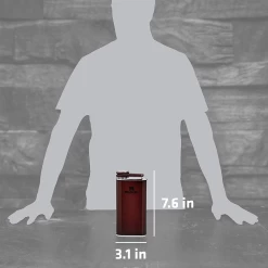 Stanley Classic Easy Fill 8oz Wide Mouth Flask -Online Camping Supplies 10 00837 190 3