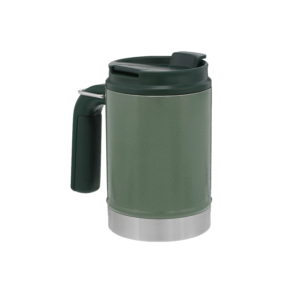 Stanley Classic Vacuum Steel Camp Mug 16oz Hammertone Green 7 Stanley Classic Vacuum Steel Camp Mug 16oz Hammertone Green - Image 5