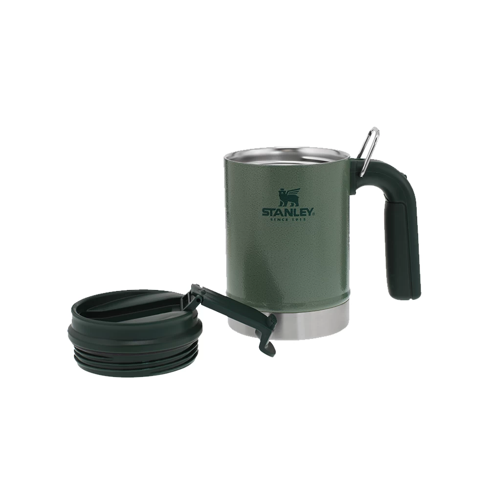 Stanley Classic Vacuum Steel Camp Mug 16oz Hammertone Green 8 Stanley Classic Vacuum Steel Camp Mug 16oz Hammertone Green - Image 6