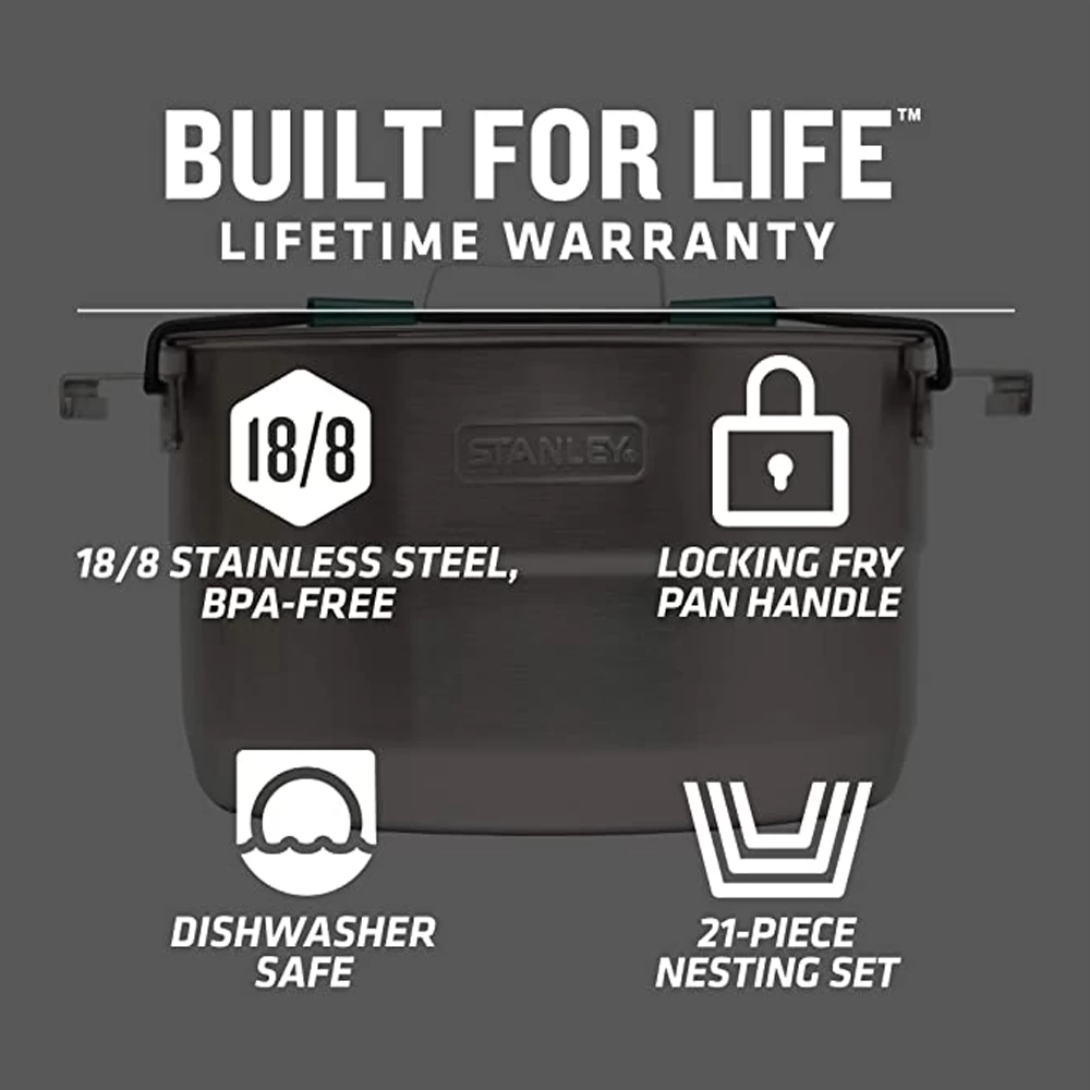 Stanley Adventure Full Kitchen Base Camp Cooking Set 8 Stanley Adventure Full Kitchen Base Camp Cooking Set - Image 6