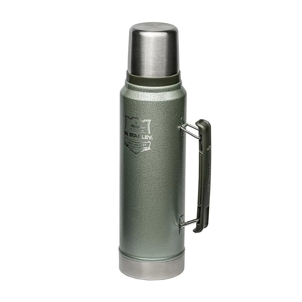 Stanley Limited Edition Classic Vacuum Bottle 108th Anniversary 1.1QT Hammertone Green 4 Stanley Limited Edition Classic Vacuum Bottle 108th Anniversary 1.1QT Hammertone Green - Image 2