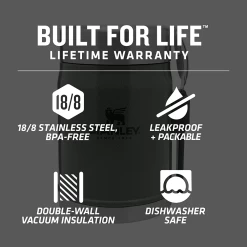 Stanley Classic Legendary Food Jar + Spork (14oz) -Online Camping Supplies 10 09382 004 5