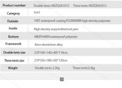 Mobi Garden Camping Tent 3P -Online Camping Supplies 14 1