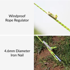 Hewolf 4-8P Outdoor Camping Tarp -Online Camping Supplies 1682 10 600x600 d9fbf9ad 8ce4 48cb b839 0b014b2da9d5