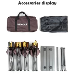 Hewolf 5pcs Set Camping Foldable Table And Chairs 22 Hewolf 5pcs Set Camping Foldable Table And Chairs -Online Camping Supplies 1746 10 1