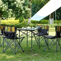 Hewolf 5pcs Set Camping Foldable Table And Chairs 17 Hewolf 5pcs Set Camping Foldable Table And Chairs -Online Camping Supplies 1746 14 1
