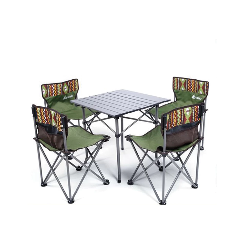 Hewolf 5pcs Set Camping Foldable Table And Chairs 8 Hewolf 5pcs Set Camping Foldable Table And Chairs - Image 6