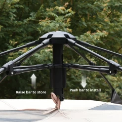 CSTUR Fast Pitch Camping Tent- Black Silver -Online Camping Supplies 1 b60375ae b816 4d25 b21f ca352ffa42a8