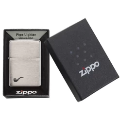 Zippo 200pl Pipe Brushed Chrome - Refillable Windproof Lighter -Online Camping Supplies 200pl 5