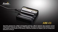 Fenix ARE-C1 18650 Battery Charger -Online Camping Supplies 20131259241396353