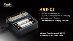 Fenix ARE-C1 18650 Battery Charger -Online Camping Supplies 20131259242786067