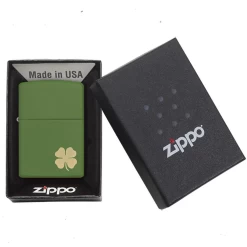 Zippo 228 Shamrock Refillable Windproof Lighter - 21032 -Online Camping Supplies 21032 1