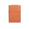 Zippo 231ZL Orange Matte With Zippo Logo - Windproof Lighter -Online Camping Supplies 231ZL