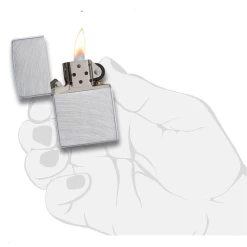 Zippo Regular Chrome Arch Refillable Windproof Lighter - 246487 -Online Camping Supplies 24647 4