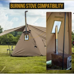 OneTigris Roc Shield Bushcraft Tent TC Version - Ranger Green -Online Camping Supplies 3 7f28cd69 9a99 413b 9aad 221c45159f64