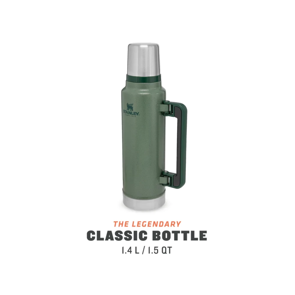NEW Stanley Classic Vacuum Bottle 1.5QT Hammertone Green 5 NEW Stanley Classic Vacuum Bottle 1.5QT Hammertone Green - Image 3