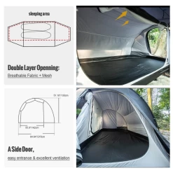 OneTigris Outbreak Retreat Camping Tent - Black -Online Camping Supplies 3 e9015a93 4d4d 4621 821a 70933dc76041