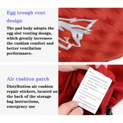 Hewolf Inflatable Mat Orange - Single/Double -Online Camping Supplies 444