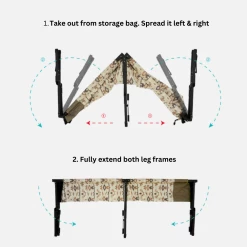 KZM Camp Cot Bed -Online Camping Supplies 4 18f46cef 975a 4668 8b90 e2a0489e4b1b