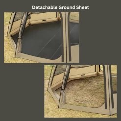 KZM Viva Dome Shelter Plus - Sand -Online Camping Supplies 4 36fab1ce c217 43ce a135 563433a28bec