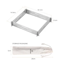 Thous Winds Kovea Cube Cassette Stove Stainless Steel Windscreen -Online Camping Supplies 4 43940850 82f5 4fbe 9625 833e8e645f11