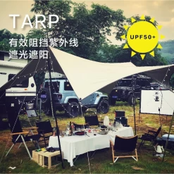 Vidalido 8 Point Medium Tarp Black With 2.2M Pole -Online Camping Supplies 4 7929e77b f1f2 4ef6 9887 b92ccf31ba25