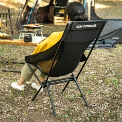 KZM Schwyz High Lightweight Chair Black -Online Camping Supplies 4 a3c4972c 10a4 43f0 9838 860c9bb8874e