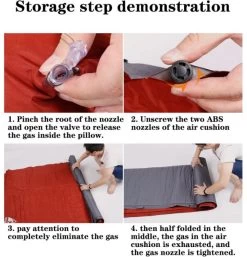 Hewolf Inflatable Mat Orange - Single/Double -Online Camping Supplies 55 3