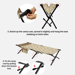 KZM Camp Cot Bed -Online Camping Supplies 5 23cf2326 93c0 4ab9 94df f1adfa398db6