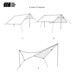 Adventurer Tanxianzhe Waterproof Awning Anti-tearing Sunshade Tarp Outdoor Camping Tan -Online Camping Supplies 5 49659ba7 f00d 4505 b060 303053a70f32