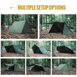 OneTigris Roc Shield Bushcraft Tent TC Version - Ranger Green -Online Camping Supplies 6 bbc9eff9 98b9 4e08 94fa 75f399c81fa4