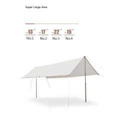 Adventurer Tanxianzhe Waterproof Awning Anti-tearing Sunshade Tarp Outdoor Camping Tan -Online Camping Supplies 8 f8b7b46e 1041 4d8a a0f7 85e9f4d088f4