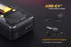 Fenix ARE-C1+ Smart Battery Charger -Online Camping Supplies ARE C1plus battery charger ac dc