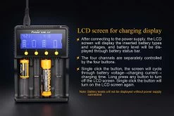 Fenix ARE-C2+ 4-Slot Charger (EURO) -Online Camping Supplies ARE C2plus battery charger included