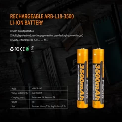 Fenix ARE-X11 Charger + ARB-L18 Battery (3500mAH) -Online Camping Supplies ARE X11 9