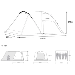 KZM Acro Dome Edge Tent -Online Camping Supplies AcroDOme 07