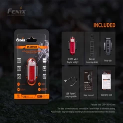 Fenix BC05R V2.0 Rechargeable Bike Tail Light -Online Camping Supplies BC05RV2.0 15