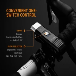 Fenix BC25R USB Rechargable Bicycle Light -Online Camping Supplies BC25R 5