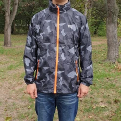 Mac In A Sac Edition - Unisex Waterproof Packable Camo Jacket Windbreaker -Online Camping Supplies Black Camo 7