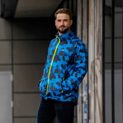 Mac In A Sac Origin 2 Edition Jacket Unisex 10000mm -Online Camping Supplies Blue Camo 3 1