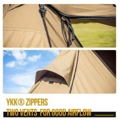 OneTigris Roc Shield Bushcraft Tent (New TC Version) -Online Camping Supplies CE BHS04 TC A 05