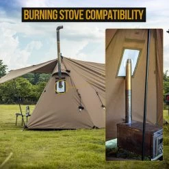 OneTigris Roc Shield Bushcraft Tent (New TC Version) -Online Camping Supplies CE BHS04 TC A 06