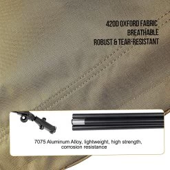 OneTigris Outdoor Foldable Camp Bed - Coyote Brown 15 OneTigris Outdoor Foldable Camp Bed - Coyote Brown -Online Camping Supplies CE ZDC01 CB 05