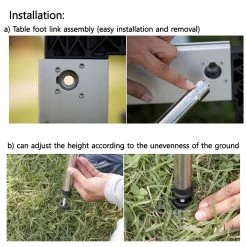 Snow Peak Snow IGT Low Height Leg Set -Online Camping Supplies CK 112 installation