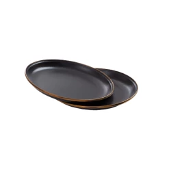 Barebones Enamel Plate - Set Of 2