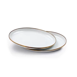Barebones Enamel Salad Plate - Set Of 2 19 Barebones Enamel Salad Plate - Set Of 2 -Online Camping Supplies CKW 392 02