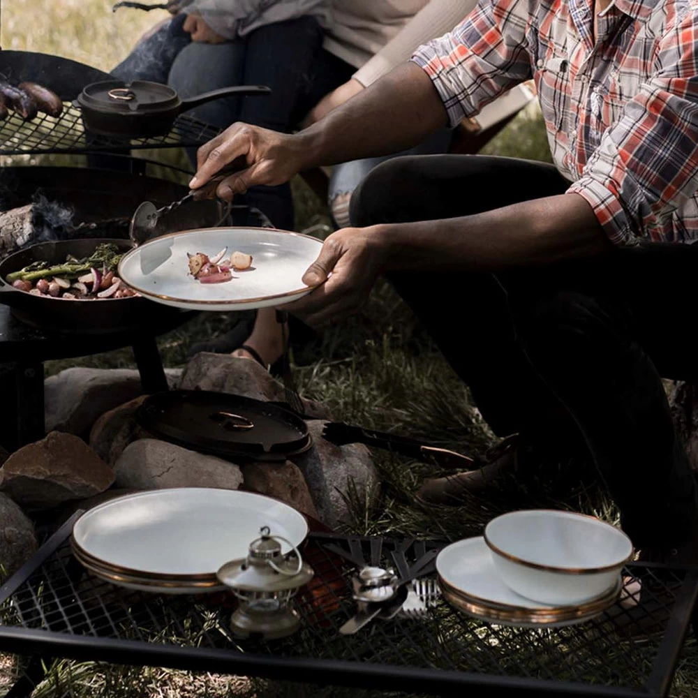 Barebones Enamel Salad Plate - Set Of 2 11 Barebones Enamel Salad Plate - Set Of 2 - Image 9