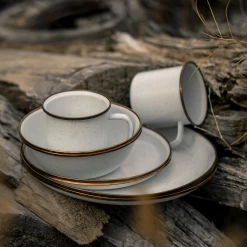 Barebones Enamel Salad Plate - Set Of 2 27 Barebones Enamel Salad Plate - Set Of 2 -Online Camping Supplies CKW 392 05