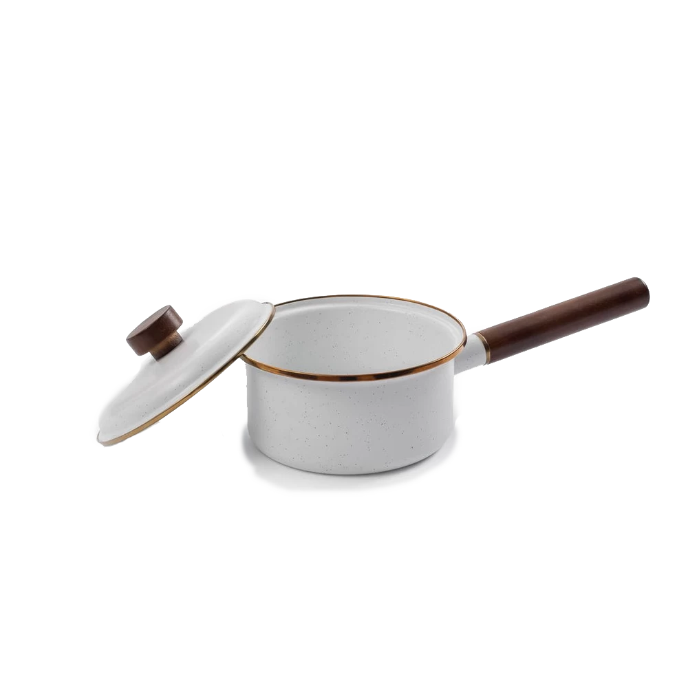 Barebones Enamel Saucepan 4 Barebones Enamel Saucepan - Image 2